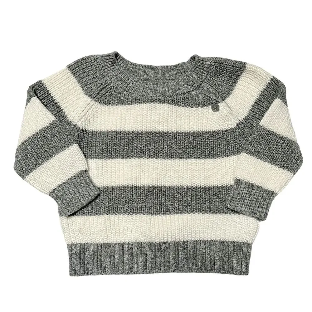 Gap Knit Pullover Striped Sweater Size 12-18m
